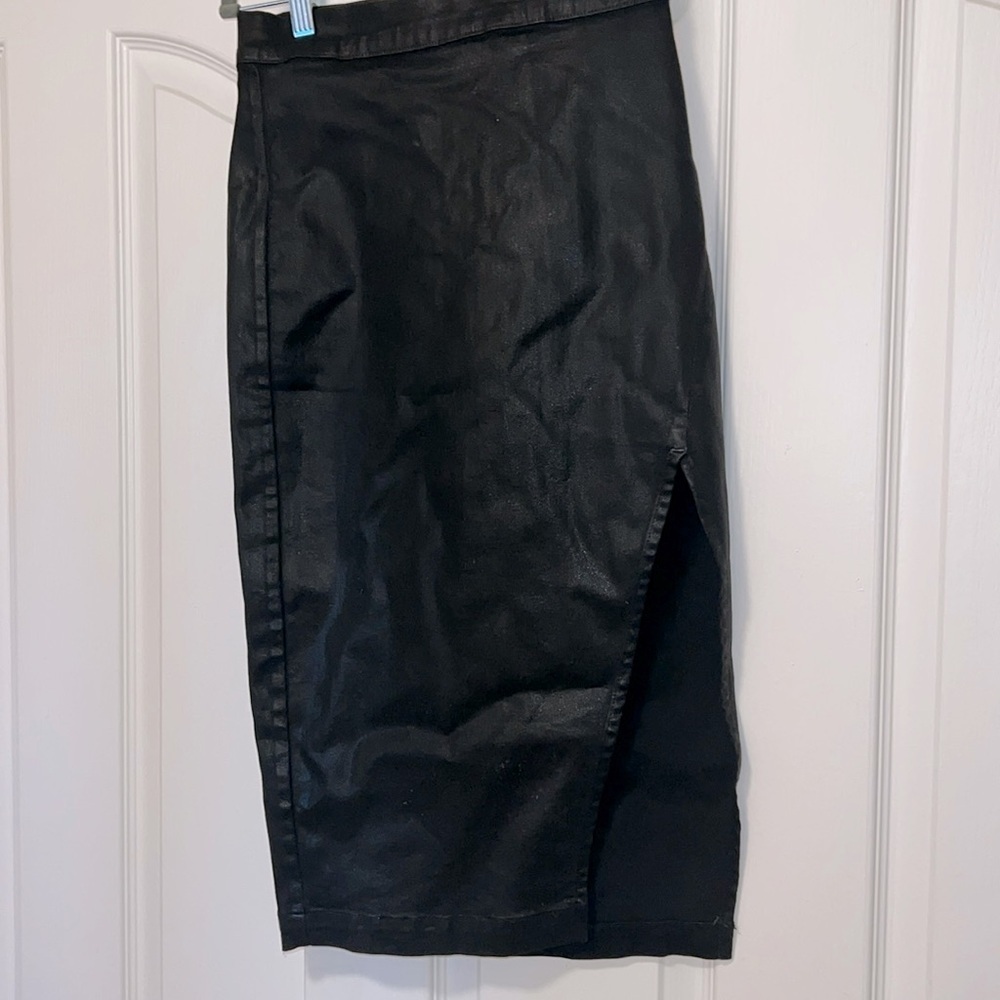 7 For All Mankind - Faux Leather Maxi Skirt - Size 24